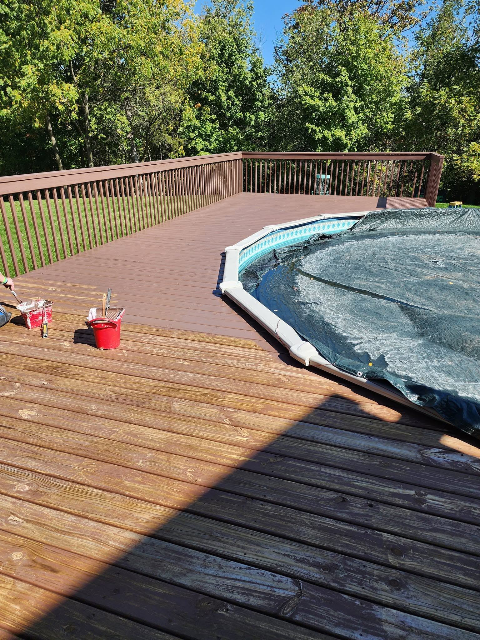 Deck staining Dubuque Iowa