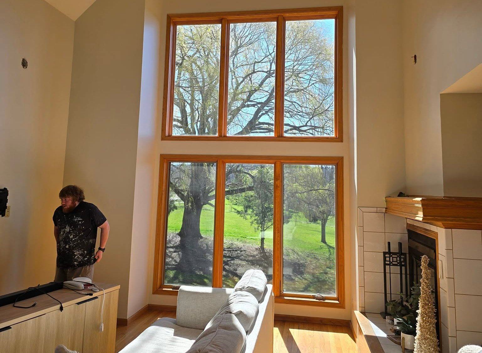 Built-in cabinet painting Dubuque Iowa